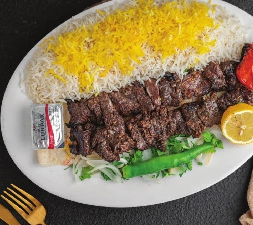 تكة لحم بحريني (ليموني) مع أرز أو بطاطس