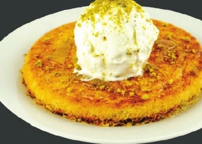 كنافة بالآيس كريم