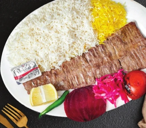 كباب برك مع أرز أو بطاطس
