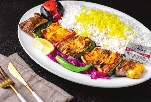 كباب بختياري مع أرز أو بطاطس